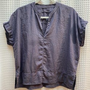 Everlane Square Cut Linen Popover Top